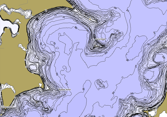 ChartSelect's contour preview for LakeMaster Legacy Dakotas + Nebraska V6 LakeMaster Legacy Region