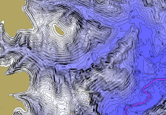 ChartSelect's contour preview for LakeMaster Legacy Mid-Atlantic V2 LakeMaster Legacy Region