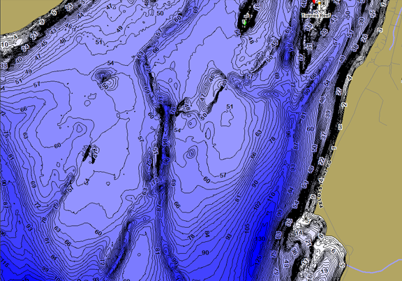 ChartSelect's contour preview for LakeMaster Legacy Northeast States V2 LakeMaster Legacy Region