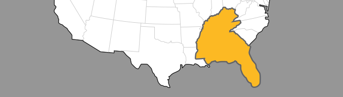 LakeMaster Legacy Regional Chart for LakeMaster Legacy Southeast States V5