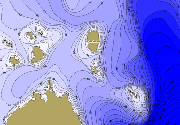ChartSelect's contour preview for LakeMaster Legacy Quebec V1	 LakeMaster Legacy Region