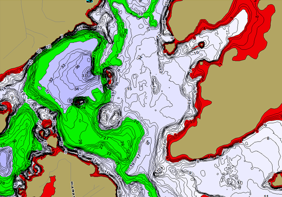 ChartSelect's contour preview for LakeMaster Legacy Wisconsin V8 LakeMaster Legacy Region